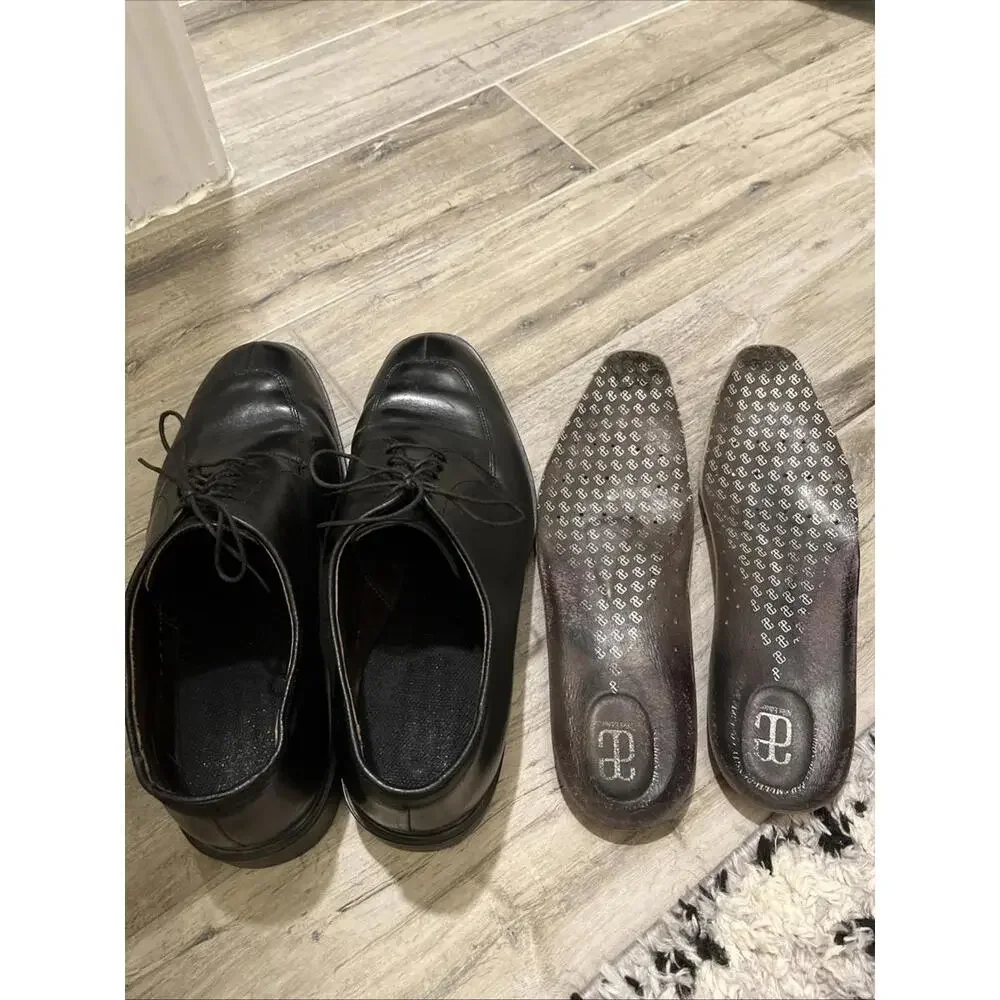 ALLEN EDMONDS BLACK MENS OXFORD DRESS SHOES SIZE 11 REMOVEABLE INSOLES VGC!